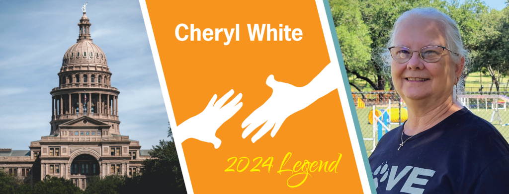 Cheryl White Legend Banner Graphic